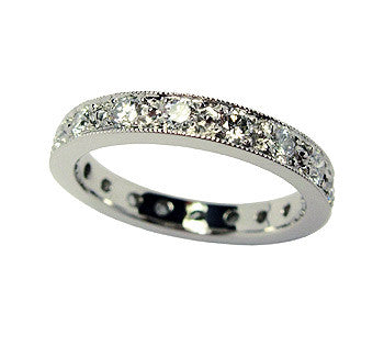 5 Bead Pavé Diamond Band