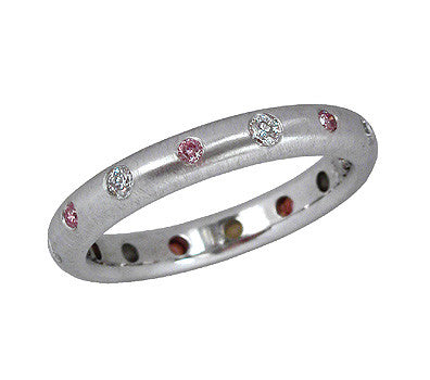 Pink and White Diamond Band