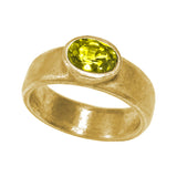 Oval Yellow Sapphire in 18k Yellow Gold