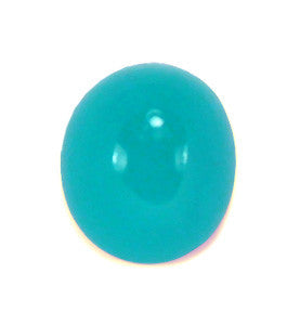 Oval cabochon teal blue chrysocolla