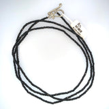 Robin Rotenier designer black spinel bead necklace