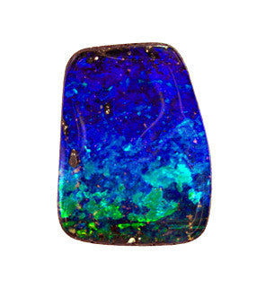 17.76 carat blue and green Australian boulder opal