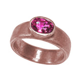 Oval Pink Sapphire in 18k Pink Gold